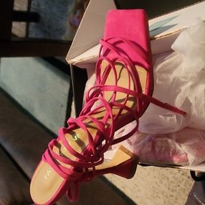 Pink fashion nova heels